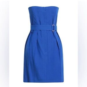 Victoria Beckham Strapless Royal Blue Dress